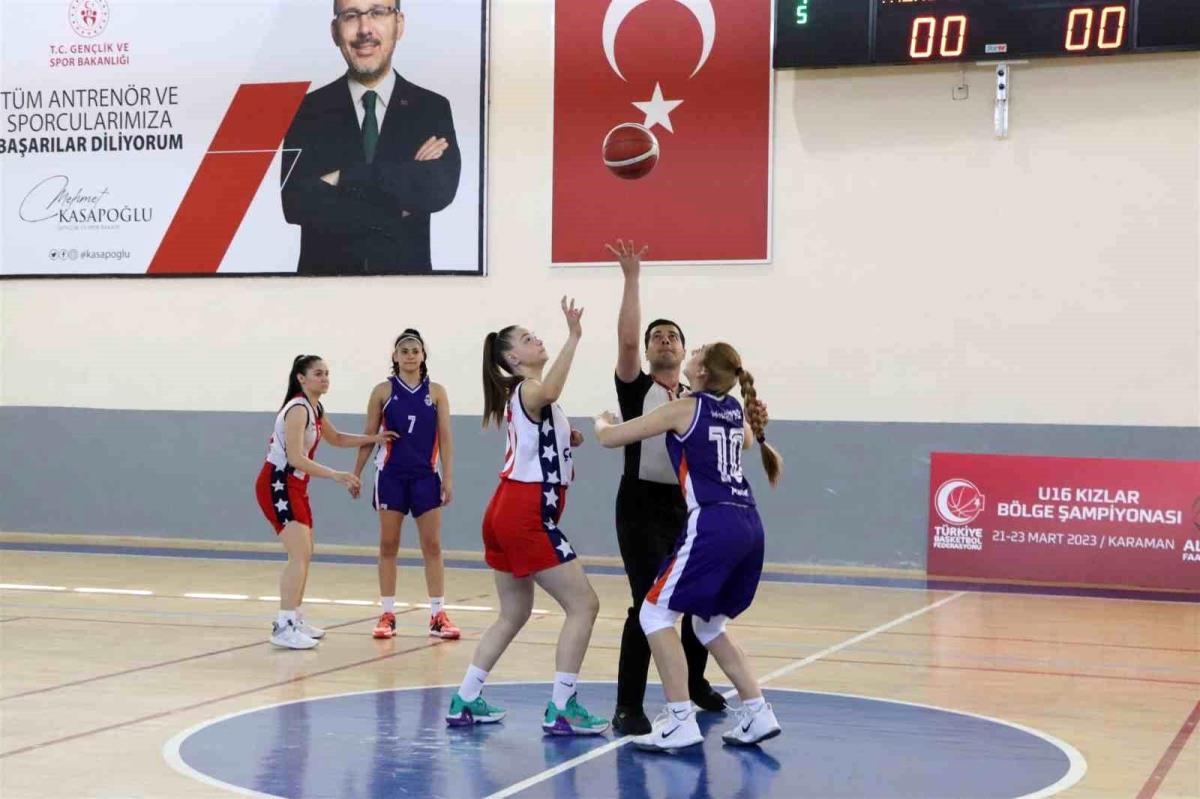 Basketbol U16 Bayanlar Bölge Şampiyonası, Karaman'da başladı
