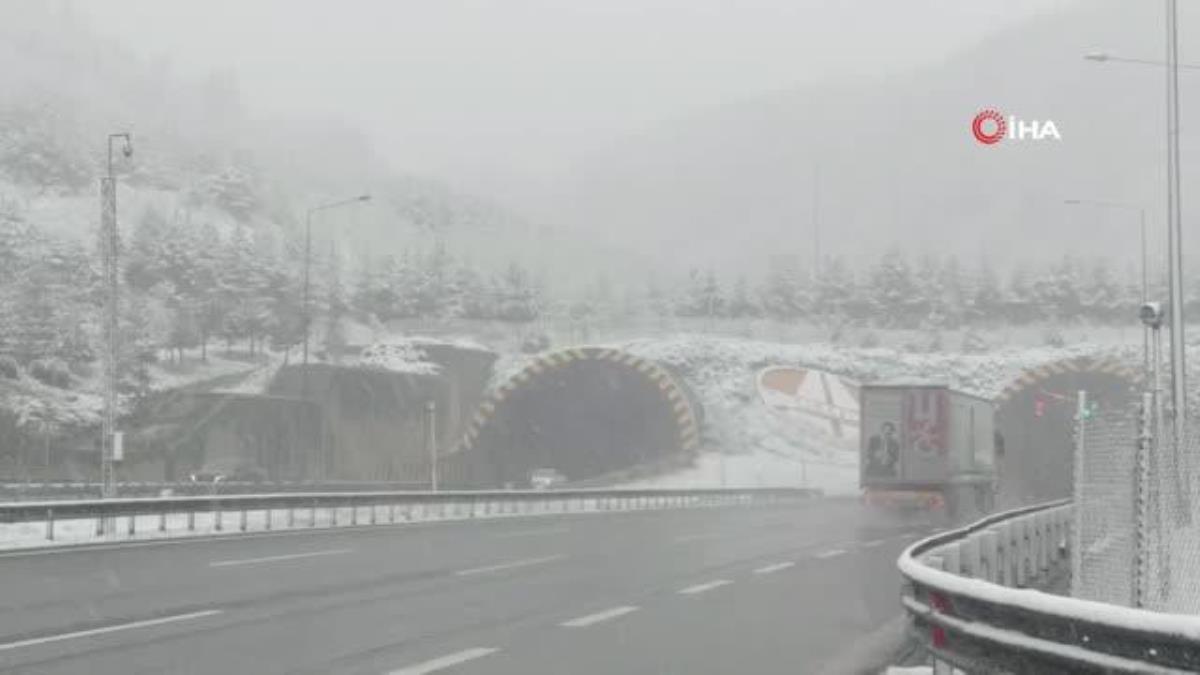 Bolu Dağı'nda kar yağışı tesirli oldu