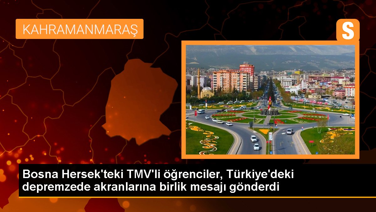 Bosna Hersek'teki TMV'li öğrenciler, Türkiye'deki depremzede akranlarına birlik bildirisi gönderdi