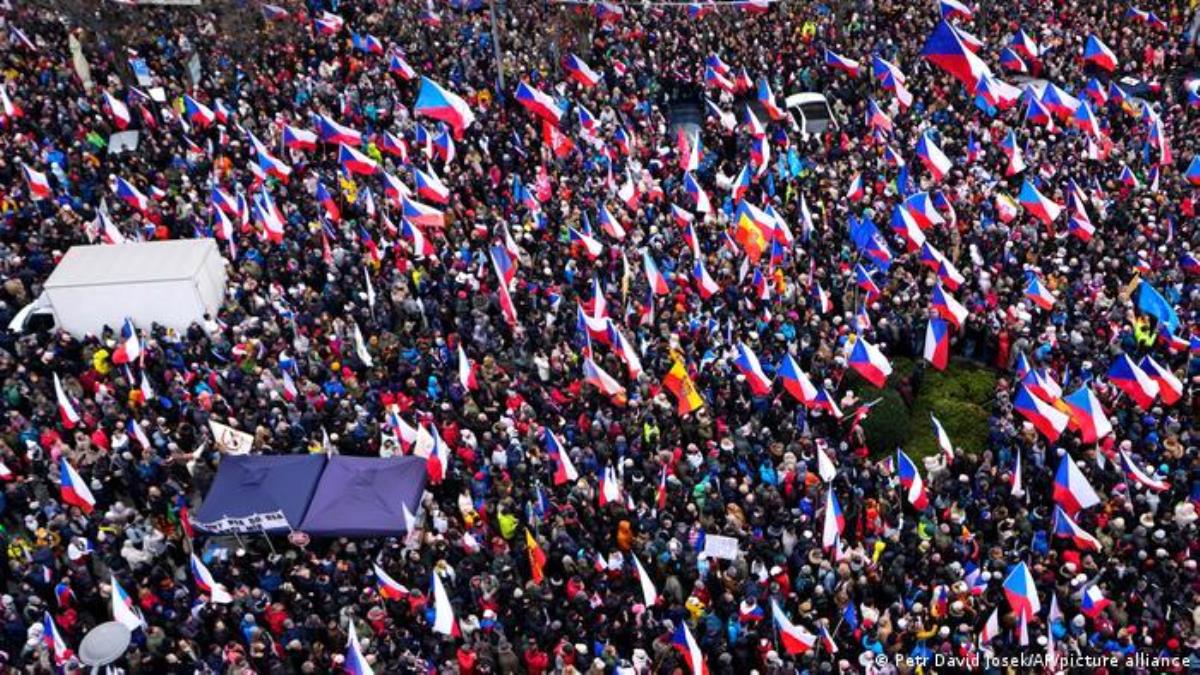 Çekya'nın başşehrinde "yoksulluk" protestosu