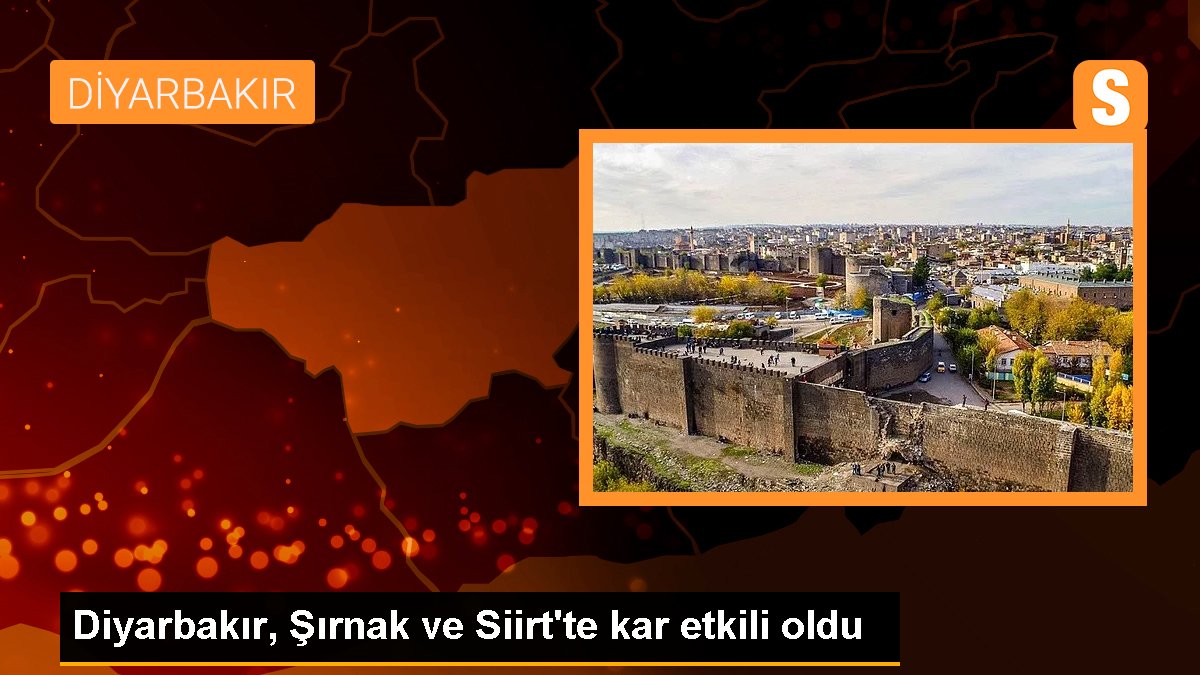 Diyarbakır, Şırnak ve Siirt'te kar tesirli oldu