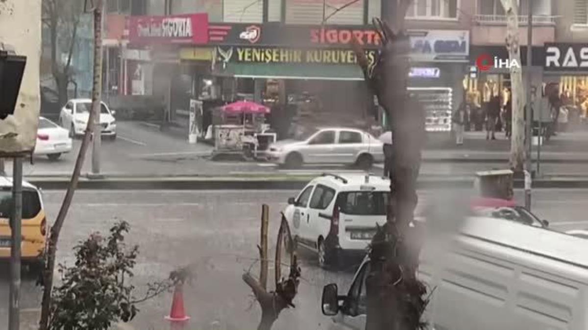 Diyarbakır'da sağanak ve dolu yağışı