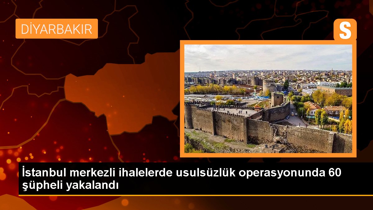 İstanbul merkezli ihalelerde usulsüzlük operasyonunda 60 kuşkulu yakalandı