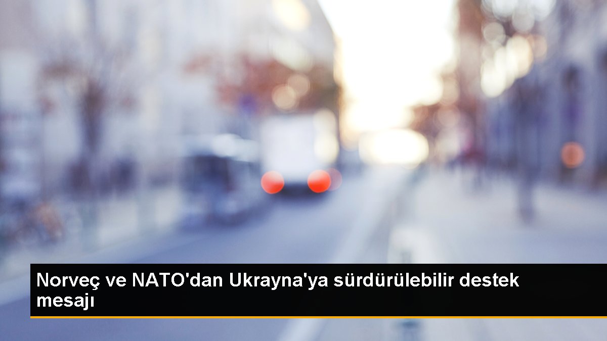 Norveç ve NATO'dan Ukrayna'ya sürdürülebilir takviye bildirisi
