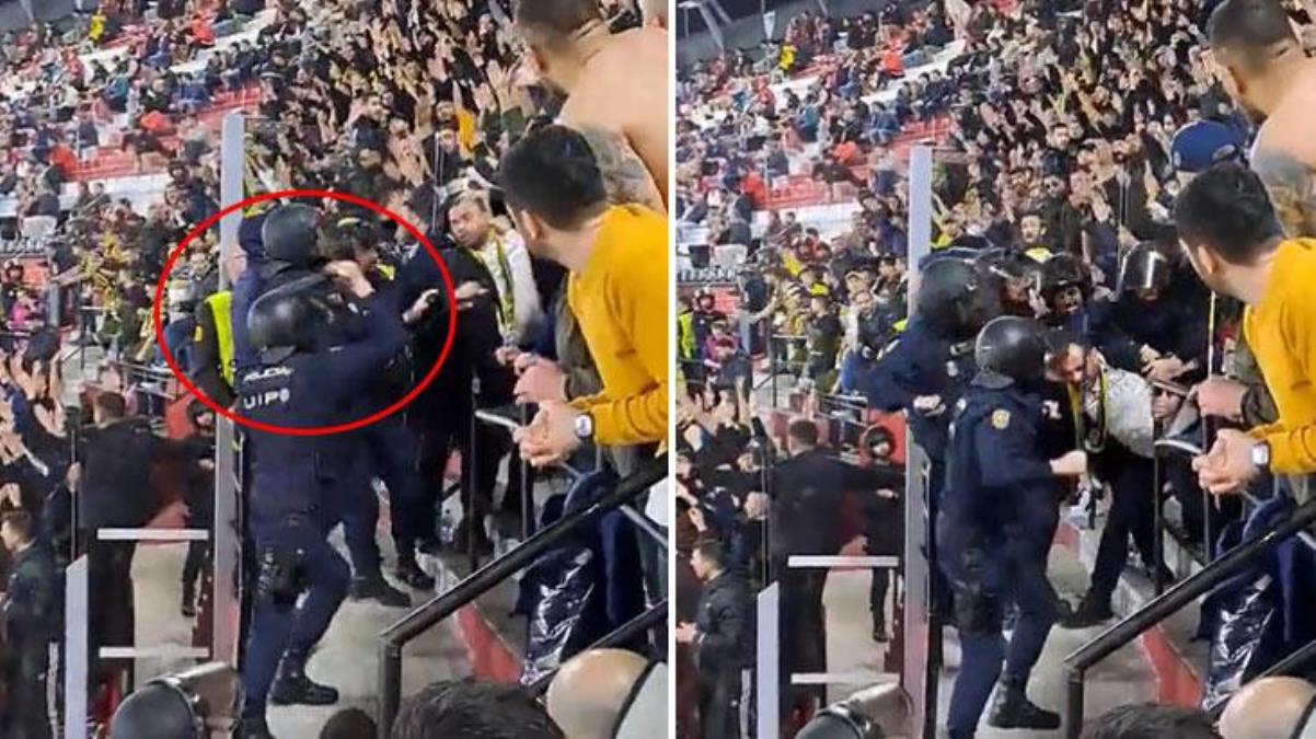 Sevilla polisinden Fenerbahçelilere saldırı! Hastaneye kaldırılan taraftarlar var