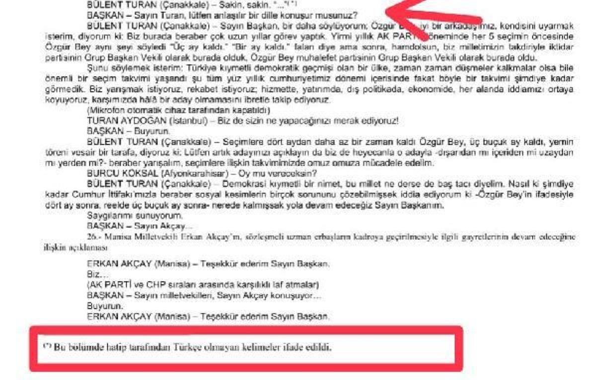 TBMM Lideri Şentop: 'Bilinmeyen dil' değil, 'Türkçe olmayan kelime' yazılıyor (2)