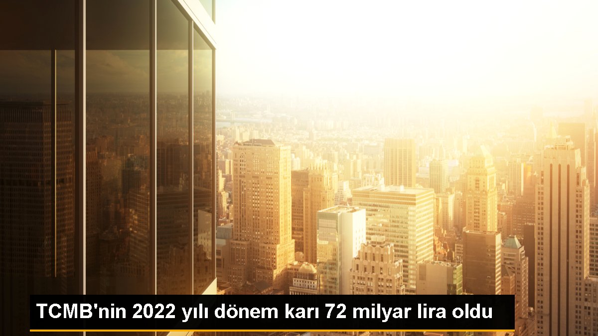 TCMB'nin 2022 yılı devir karı 72 milyar lira oldu