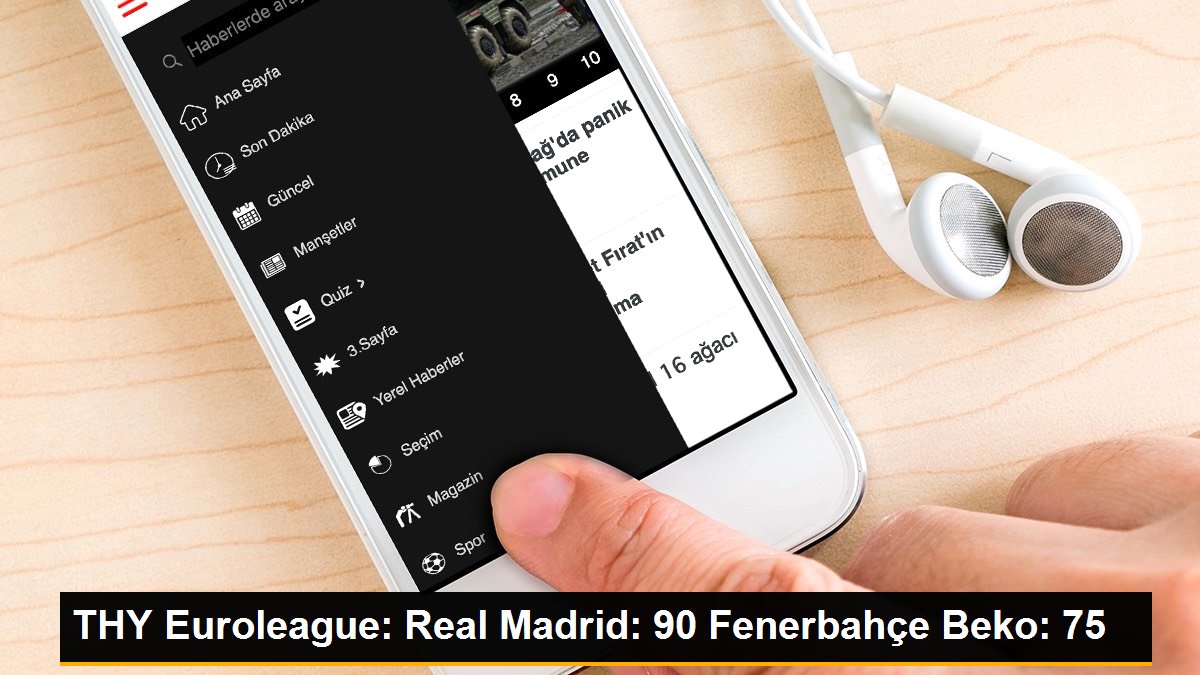 THY Euroleague: Real Madrid: 90 Fenerbahçe Beko: 75