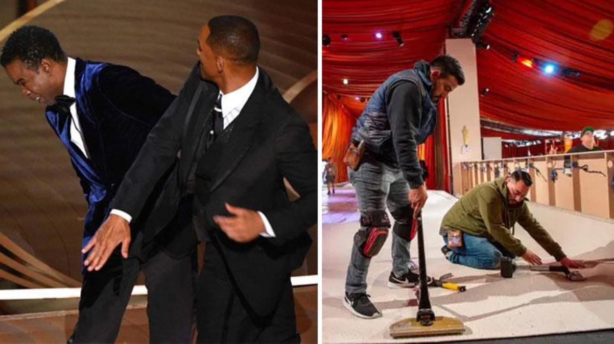 Will Smith'in attığı tokat sonrası Oscar Töreni'nde kırmızı halının rengi değişti