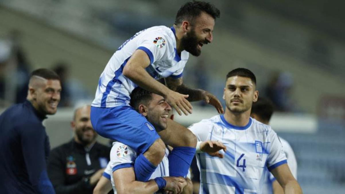 Yunanistan 3 puanı 3 golle aldı! Harika Lig'in yıldızları Cebelitarık karşısında parladı