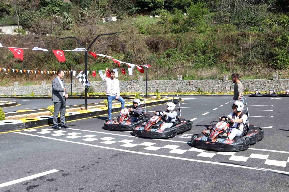 Akçaabat'ta Go-Kart turnuvası nefesleri kesti