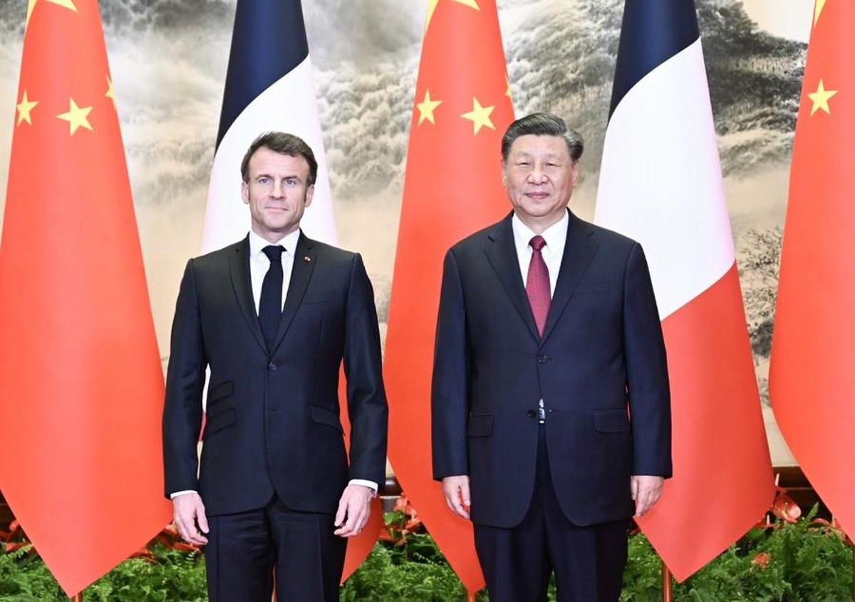 Çin Cumhurbaşkanı Xi, Fransa Cumhurbaşkanı Macron ile Görüştü