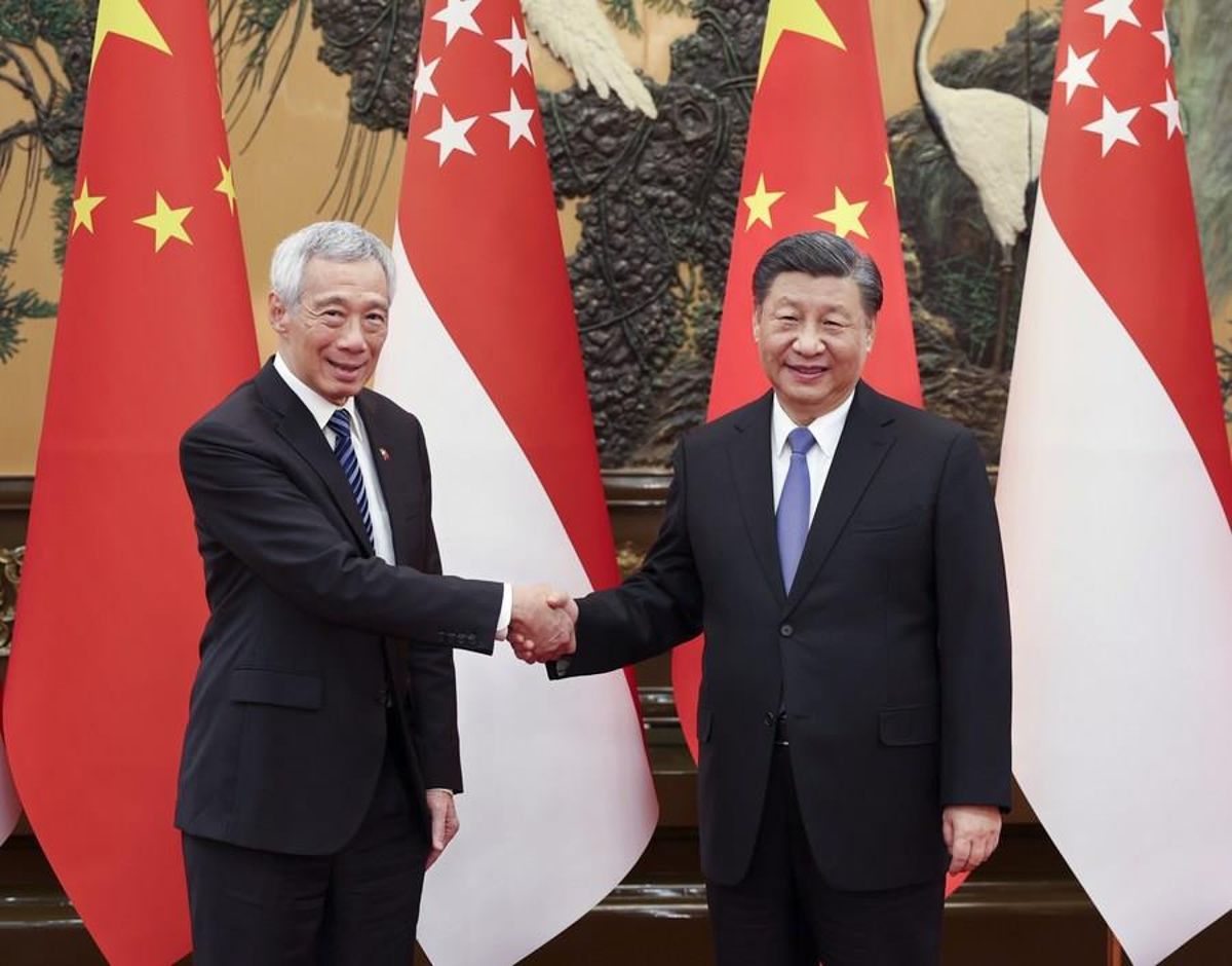 Çin Cumhurbaşkanı Xi, Singapur Başbakanı Lee ile Görüştü