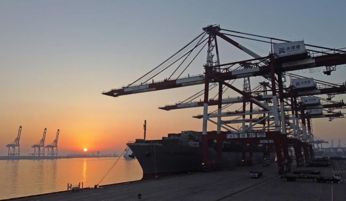 Çin'in Tianjin Limanı'ndan Yapılan Dış Ticaret Ocak-Şubat Devrinde Arttı