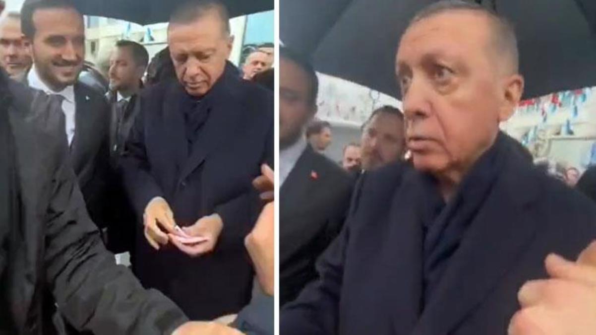Çocuklara harçlık verdiği esnada Cumhurbaşkanı Erdoğan'ı kızdıran hareket: Ayıp ya ayıp
