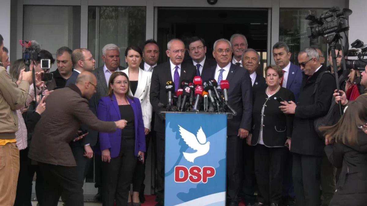 Cumhurbaşkanı Adayı Kılıçdaroğlu, DSP'yi Ziyaret Etti.