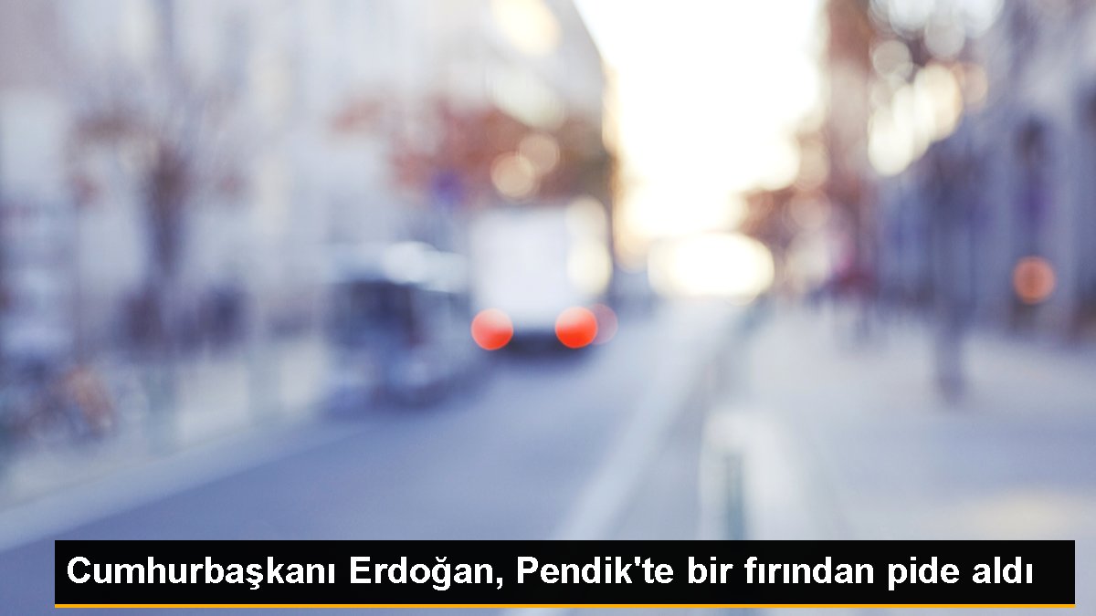 Cumhurbaşkanı Erdoğan, Pendik'te bir fırından pide aldı
