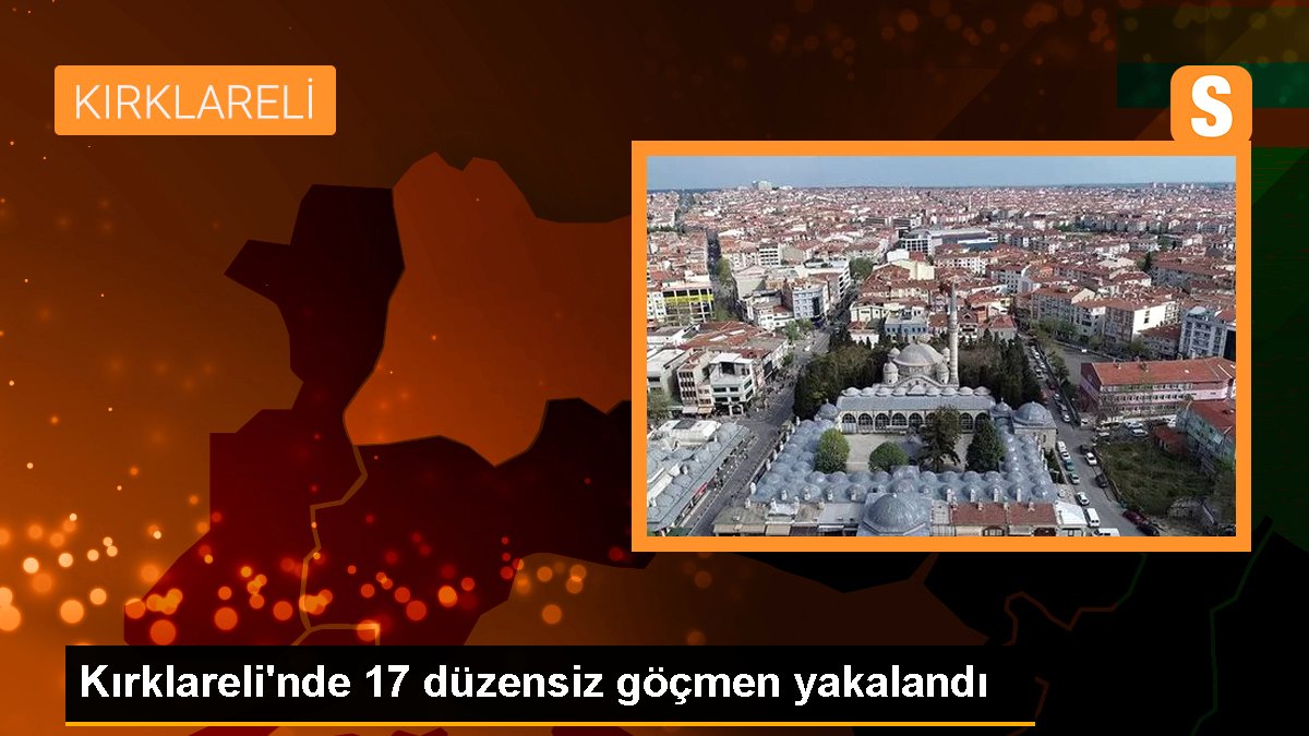 Kırklareli'nde 17 sistemsiz göçmen yakalandı