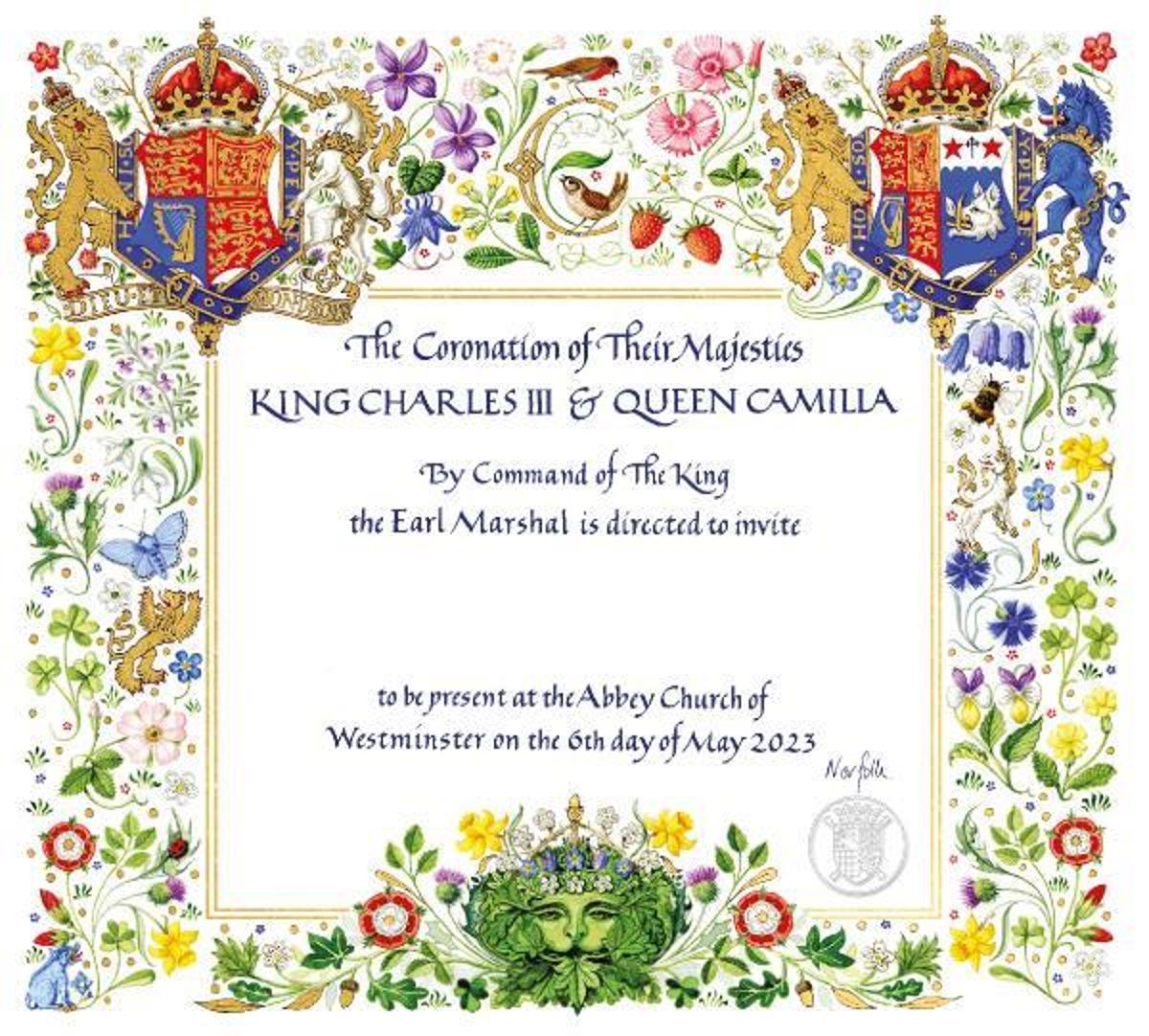 Kral 3. Charles'ın taç giyme merasiminin davetiyesi tanıtıldı