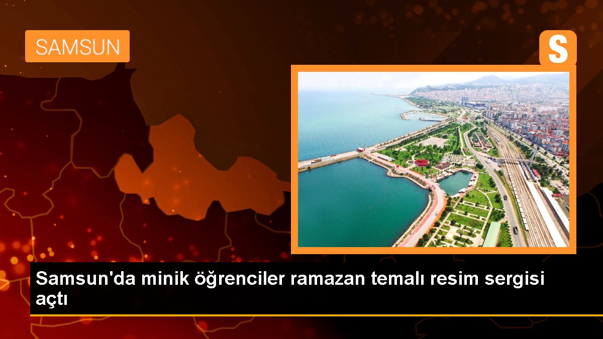 Samsun'da minik öğrenciler ramazan temalı fotoğraf standı açtı
