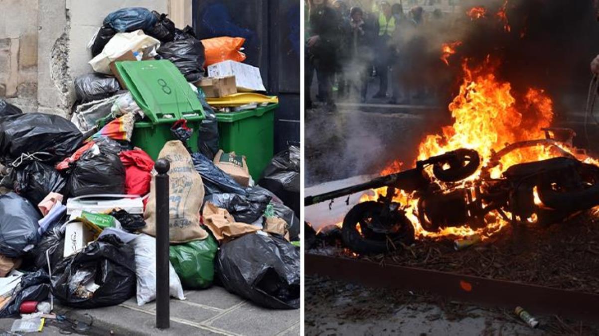 Şovların dur durak bilmediği Paris'te yeni gelişme! Çöp toplayıcıları 13 Nisan'da süresiz greve gidiyor