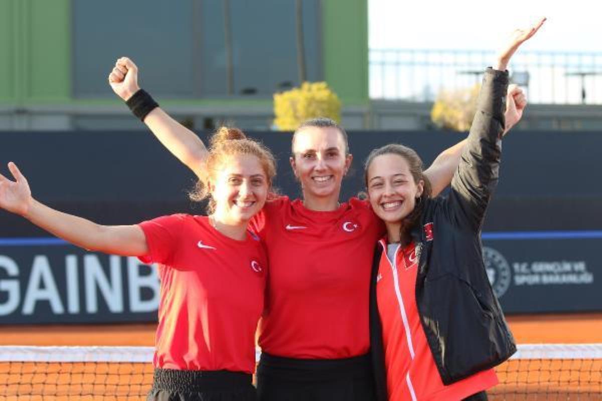A Ulusal Bayan Tenis Grubu Macaristan'ı Yendi