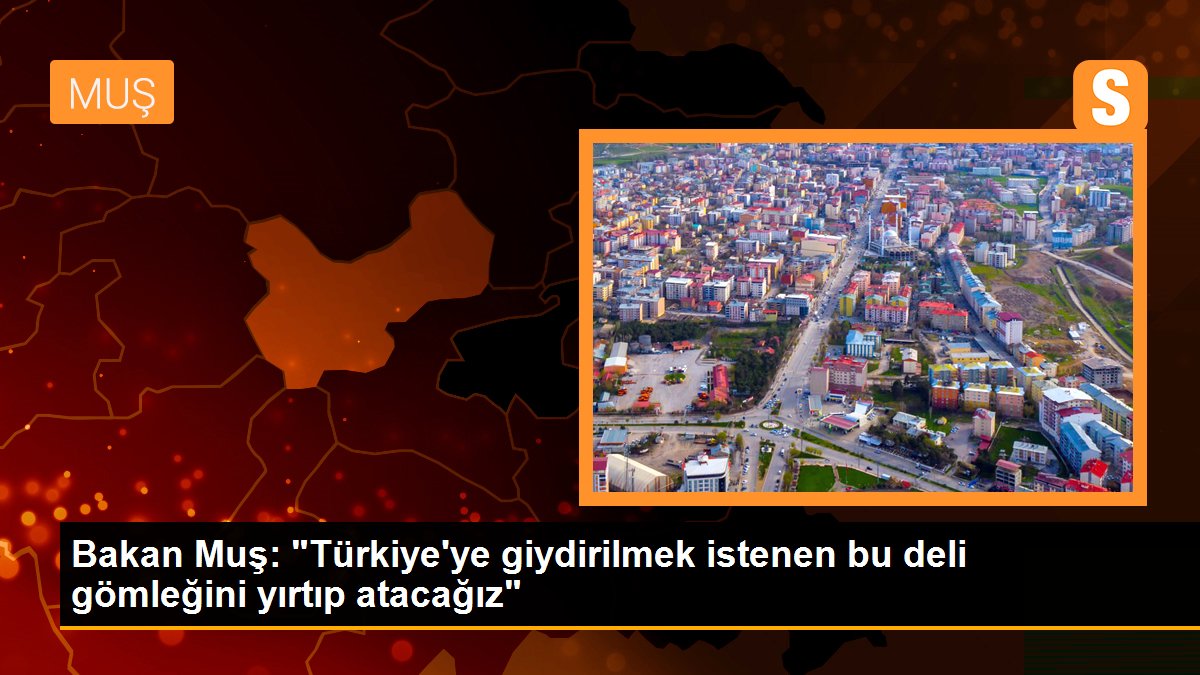 Bakan Muş: "Türkiye'ye giydirilmek istenen bu meczup gömleğini yırtıp atacağız"