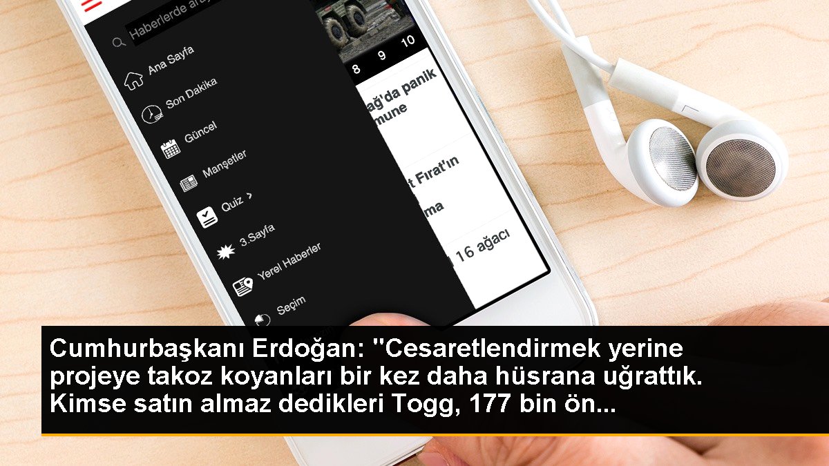 Cumhurbaşkanı Erdoğan: "Cesaretlendirmek yerine projeye takoz koyanları bir kere daha hüsrana uğrattık. Kimse satın almaz dedikleri Togg, 177 bin ön...