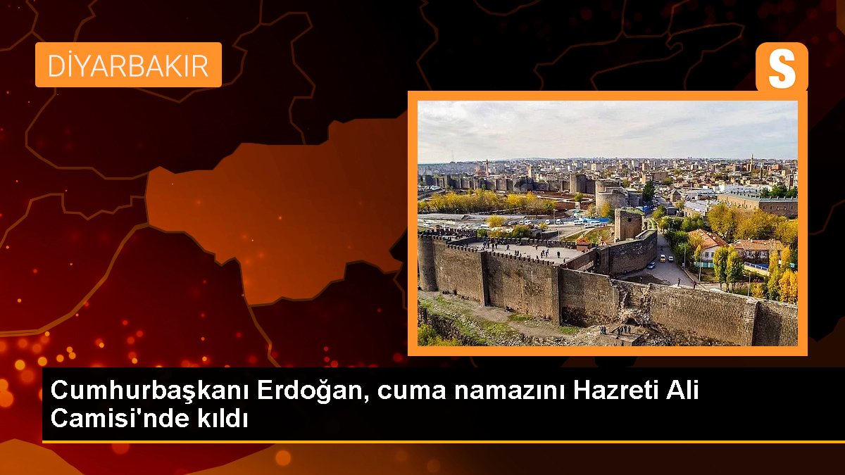Cumhurbaşkanı Erdoğan, cuma namazını Hazreti Ali Mescidi'nde kıldı