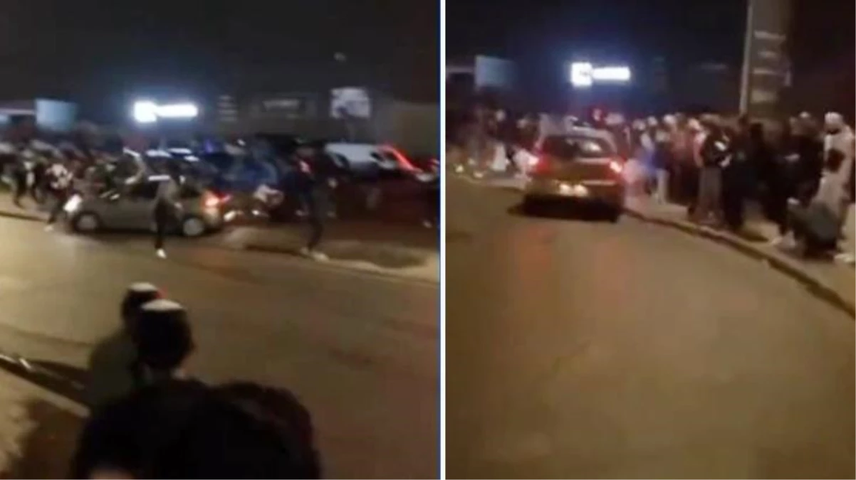 Fransa'da bir araba şoförü, direksiyonu protestocuların üzerine kırdı!