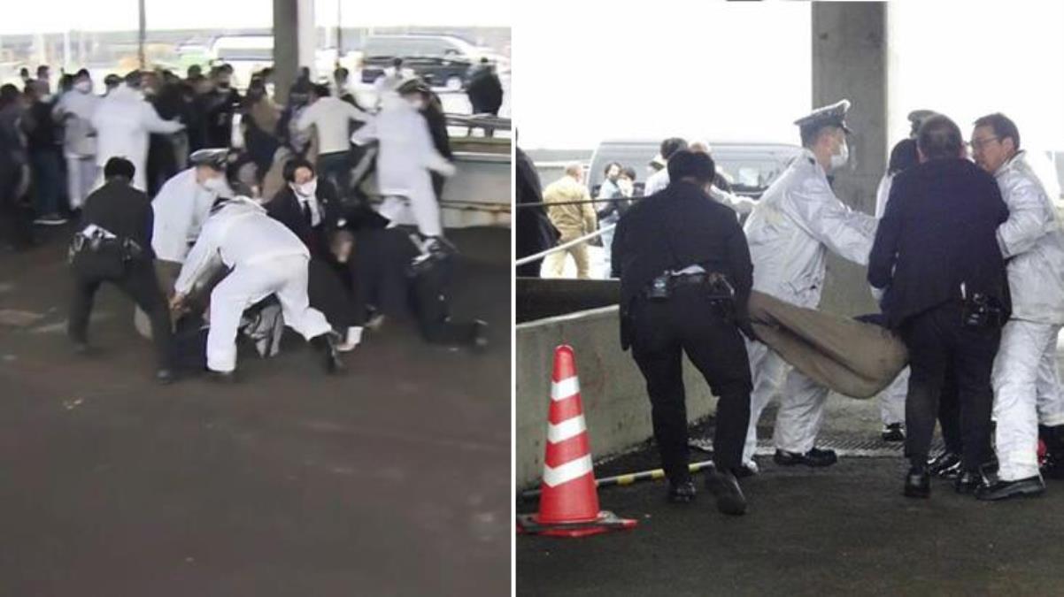 Japonya Başbakanı Fumio'ya suikast girişimi! Bombanın patlatıldığı o anlar kamerada