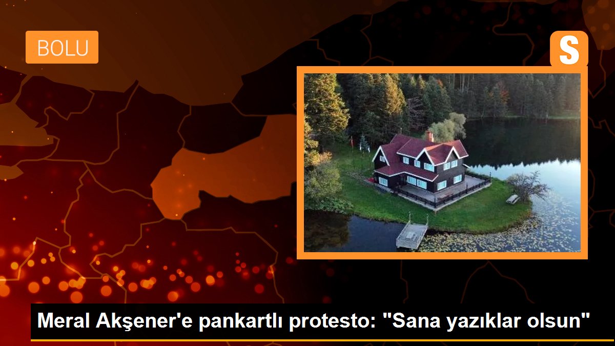 Meral Akşener'e pankartlı protesto: "Sana yazıklar olsun"