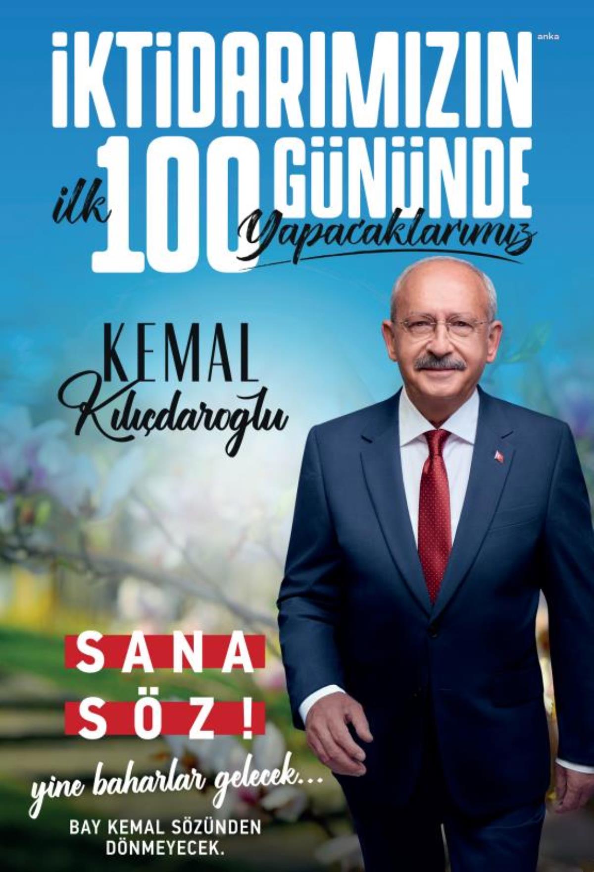Millet İttifakı Cumhurbaşkanı Adayı Kemal Kılıçdaroğlu'ndan, "İktidarımızın Birinci 100 Gününde Yapacaklarımız" Başlıklı Broşür