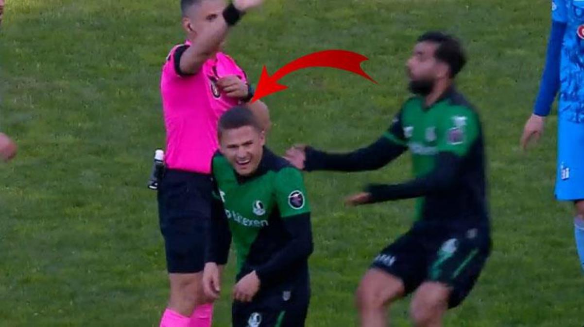 Sakaryasporlu futbolcu kırmızı kart görünce neye uğradığını şaşırdı! Gerçek çabucak ortaya çıktı