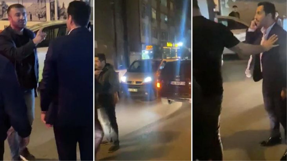 AKP plakalı çakarlı araç şoförüyle taksici ortasındaki tartışma gündem yarattı