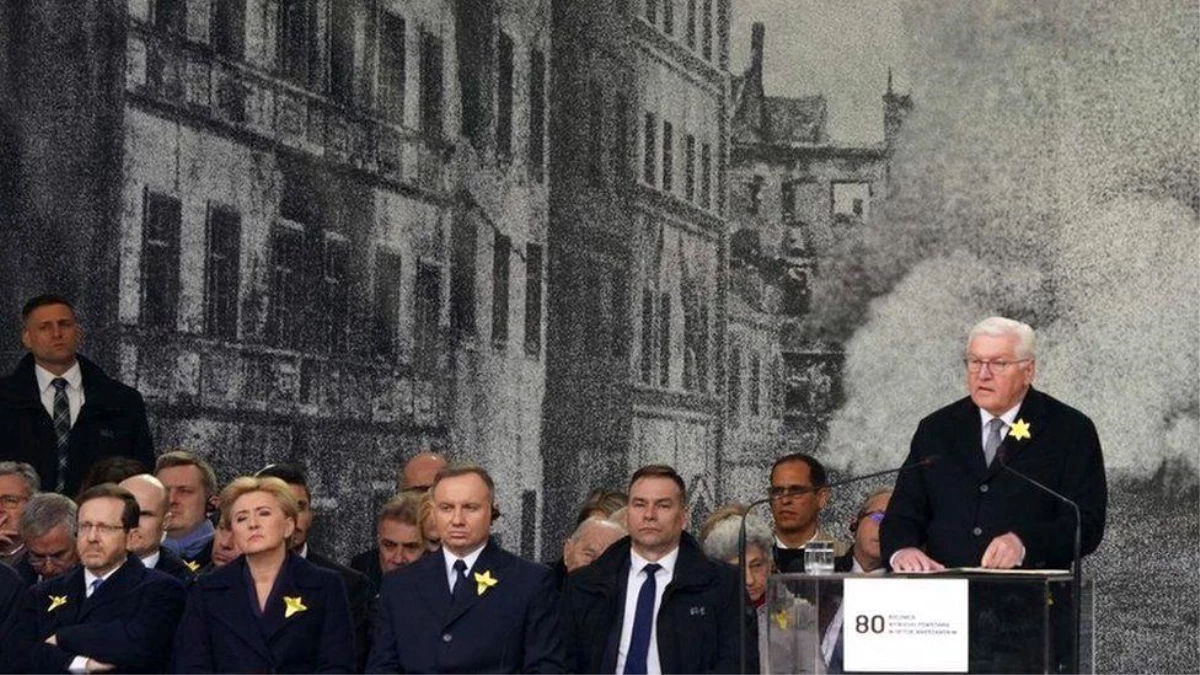 Almanya Cumhurbaşkanı Steinmeier, Varşova Gettosu anmasında Rusya'nın Ukrayna'yı işgalini Nazilere benzetti