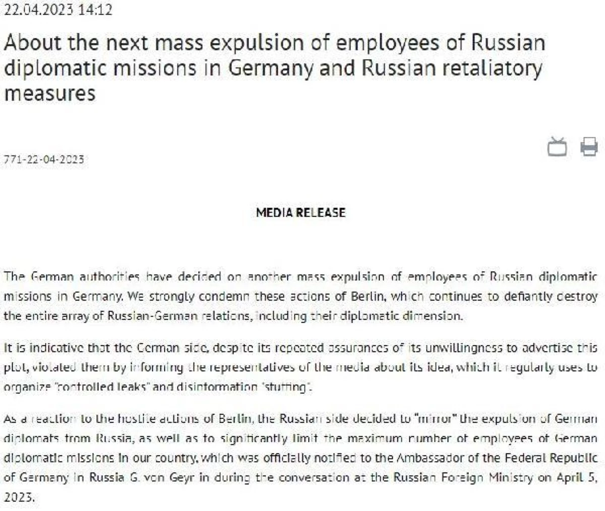 Almanya, Rus diplomatları hudut dışı etti