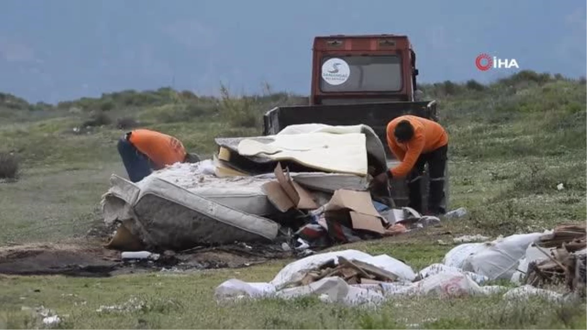 Belediye takımları, Kuş cennetine çöp döküp yaktı