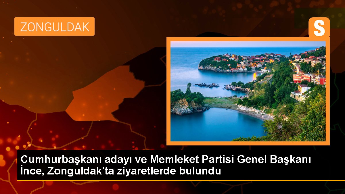 Cumhurbaşkanı adayı ve Memleket Partisi Genel Lideri İnce, Zonguldak'ta ziyaretlerde bulundu