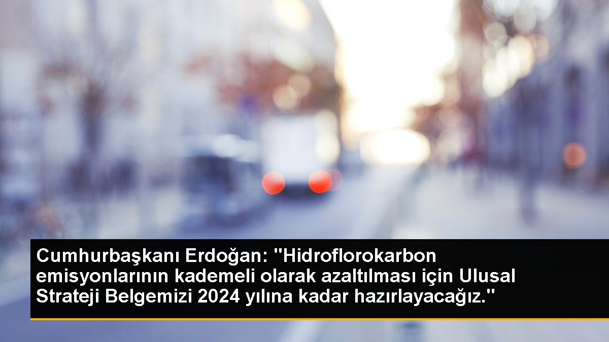 Cumhurbaşkanı Erdoğan, Ulusal Strateji Dokümanı ile Hidroflorokarbon Emisyonlarını Azaltacak
