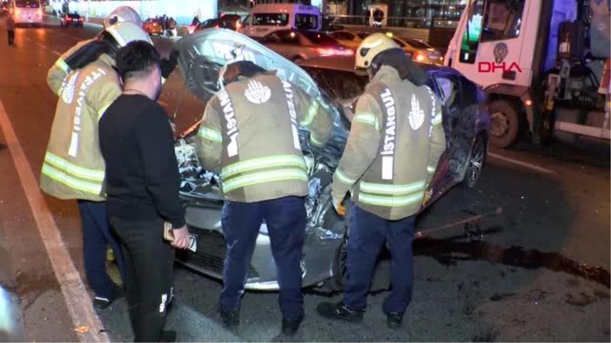 İstanbul'da Zincirlikuyu'da meydana gelen trafik kazasında 8 kişi yaralandı