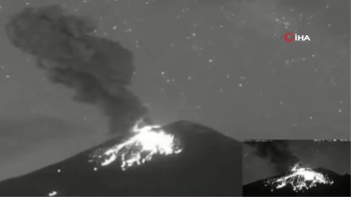 Meksikadaki Popocatepetl Yanardağında Son 24 Saatte 9 Patlama