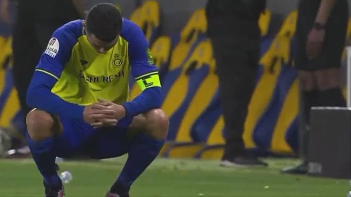Ronaldo bin pişman! Suudi Arabistan'da maçın son düdüğüyle kendisini yere bıraktı