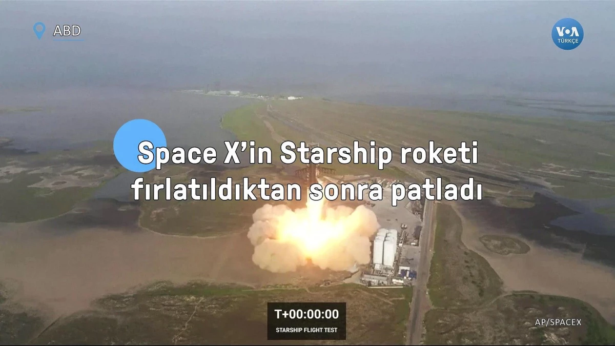 SpaceX'in Starship Roketi Fırlatıldıktan Sonra Patladı