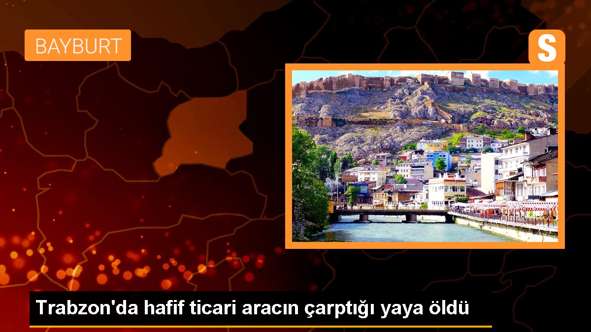 Trabzon'da hafif ticari aracın çarptığı yaya öldü