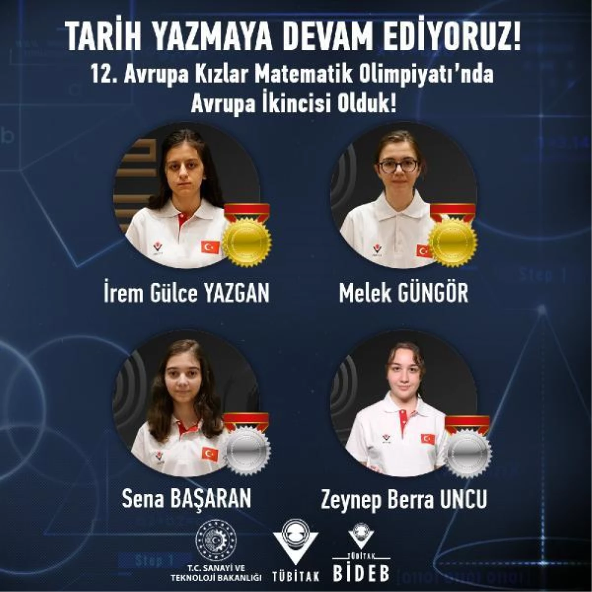 Türk öğrenciler Avrupa Kızlar Matematik Olimpiyatında büyük muvaffakiyet elde etti