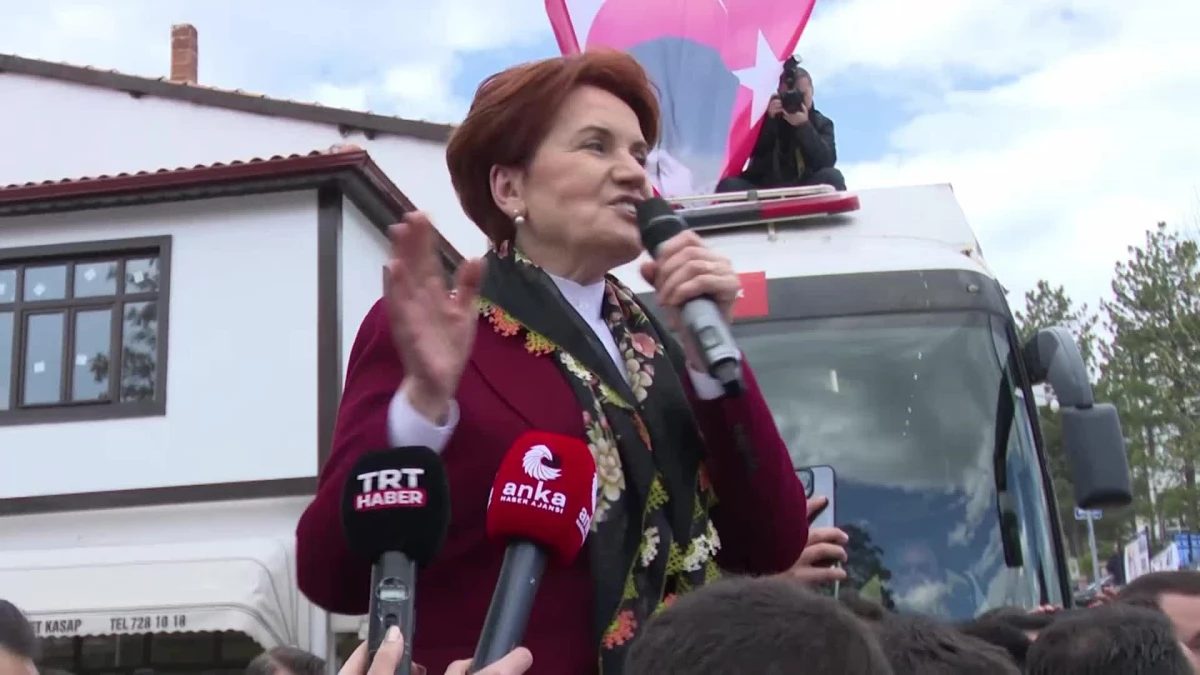 UYGUN Parti Genel Lideri Meral Akşener Güdül'de konuştu