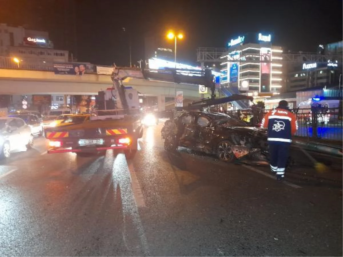 Zincirlikuyu'da dehşetli kaza: 7 araç karıştı, 8 kişi yaralandı