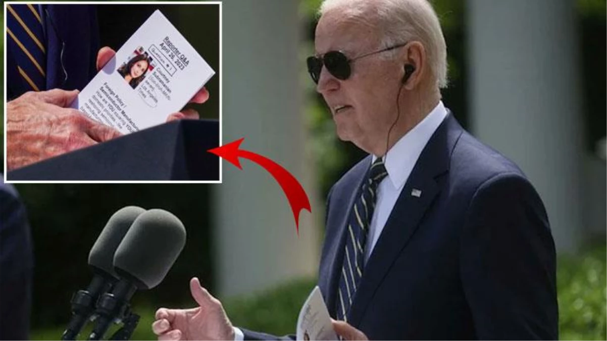 Adaylığını açıklayan Biden'ın elindeki kağıt ülkeyi ayağa kaldırdı! "Akıl sıhhati uygun değil" yorumları yapılıyor