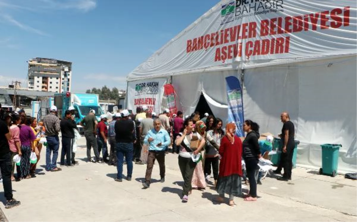 Bahçelievler Belediyesi, Antakya'da depremzedelere keşkek dağıttı